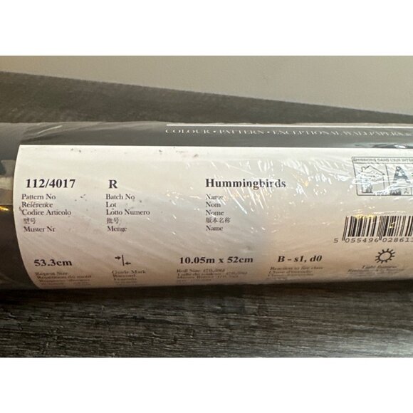 NEW Cole and Son Hummingbirds Wallpaper Charcoal/Ginger -112/4017 | - Picture 7 of 9